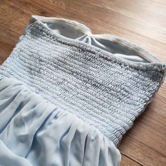 2/$8: Strapless Chiffon Maxi Dress - Picture 4 of 6